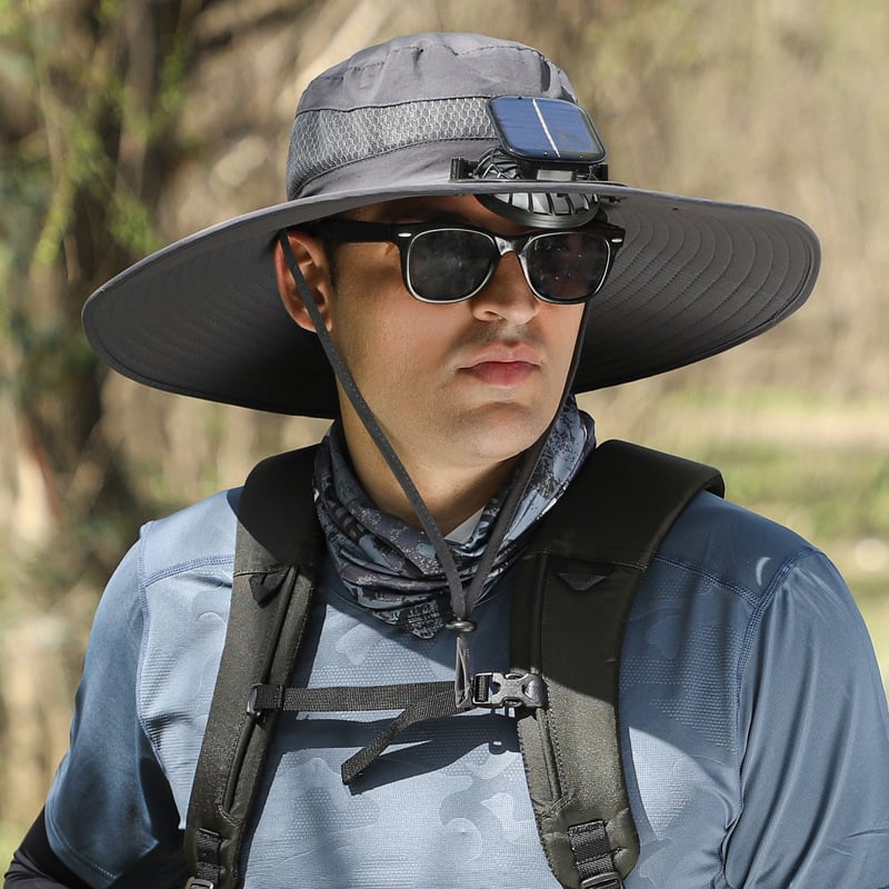 🎁Best father‘s Day Gifts❤2025 New Ultralight Solar Fan Sun Hat 🌞– Lighter Than a Baseball!⚾(Only 11oz)