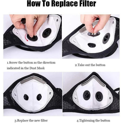 🔥LAST DAY 50% OFF💖Reusable Carbon Filter Dust Mask – Built for Active Lifestyles
