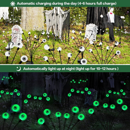👻Horror Night Sale 50% OFF - Solar Eyeball Swaying Firefly Lights