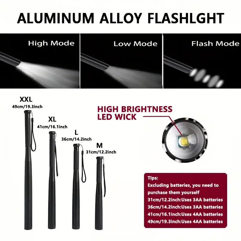 Ultra-Bright Tactical LED Flashlight | Aircraft-Grade Aluminum