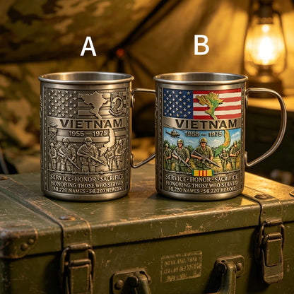 🔥LAST DAY 49% OFF 🎖️Vietnam Veteran Honor Coffee Mug – 1955-1975 Service Tribute
