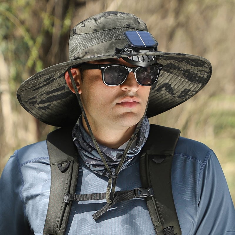 🎁Best father‘s Day Gifts❤2025 New Ultralight Solar Fan Sun Hat 🌞– Lighter Than a Baseball!⚾(Only 11oz)
