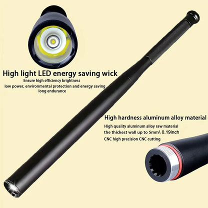 🔦 Heavy-Duty Aluminum Alloy LED Flashlight – 3 Lighting Modes, Long-Range Beam & Non-Slip Grip