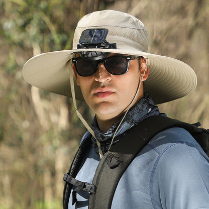 🎁Best father‘s Day Gifts❤2025 New Ultralight Solar Fan Sun Hat 🌞– Lighter Than a Baseball!⚾(Only 11oz)