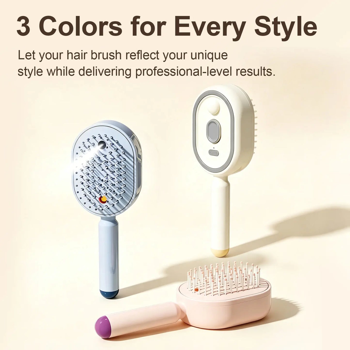 🔥 Essential Oil Mist Comb, Anti-Tangle Electric Massage Brush