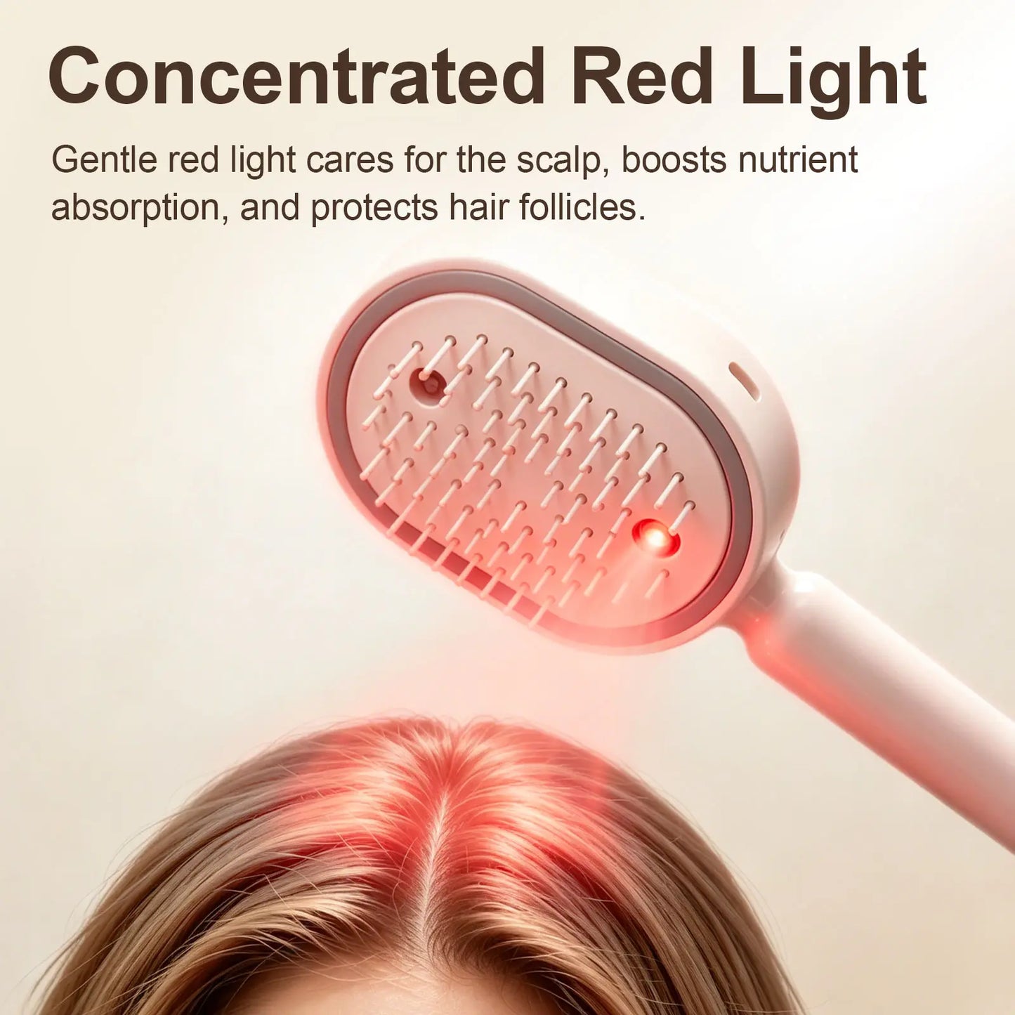 🔥 Essential Oil Mist Comb, Anti-Tangle Electric Massage Brush