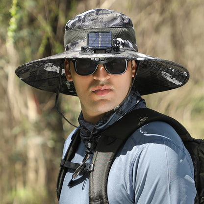 🎁Best father‘s Day Gifts❤2025 New Ultralight Solar Fan Sun Hat 🌞– Lighter Than a Baseball!⚾(Only 11oz)