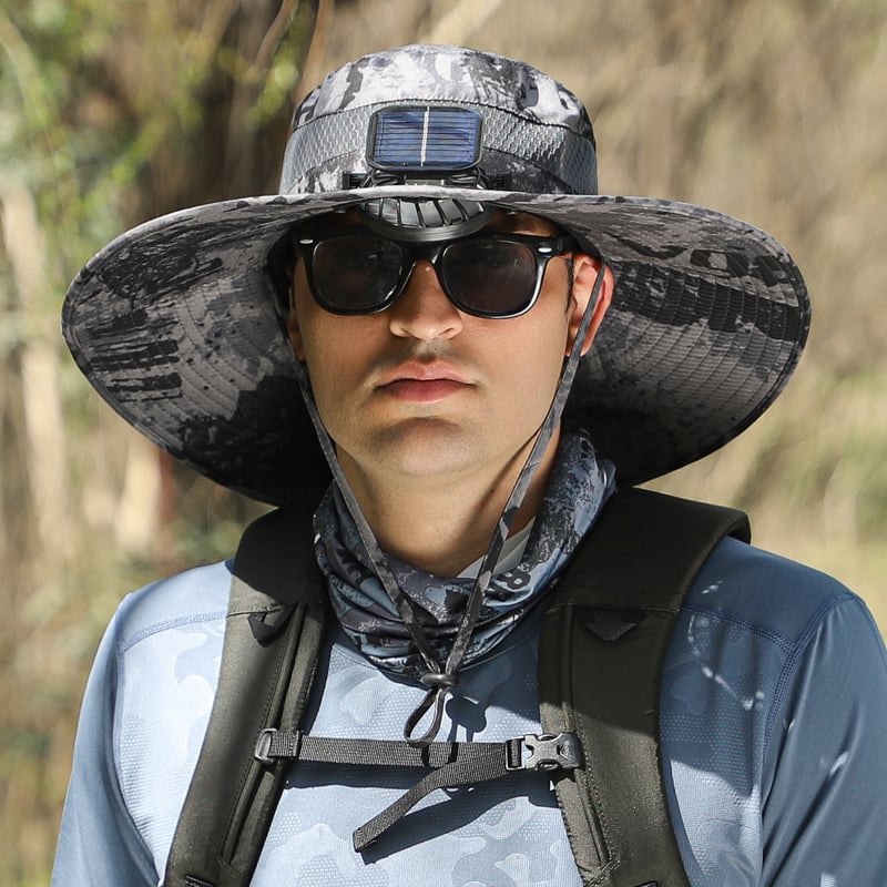 🎁Best father‘s Day Gifts❤2025 New Ultralight Solar Fan Sun Hat 🌞– Lighter Than a Baseball!⚾(Only 11oz)