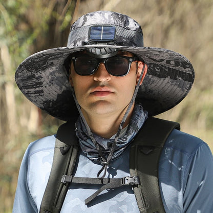 🎁Best father‘s Day Gifts❤2025 New Ultralight Solar Fan Sun Hat 🌞– Lighter Than a Baseball!⚾(Only 11oz)