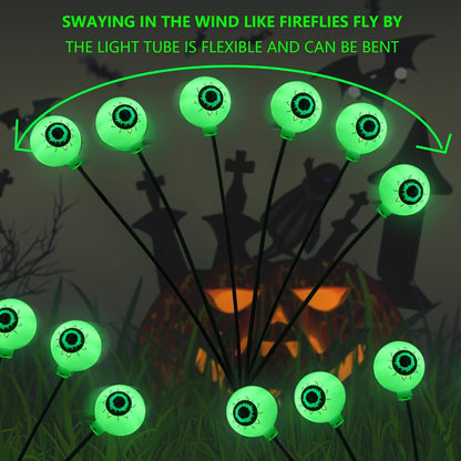 👻Horror Night Sale 50% OFF - Solar Eyeball Swaying Firefly Lights