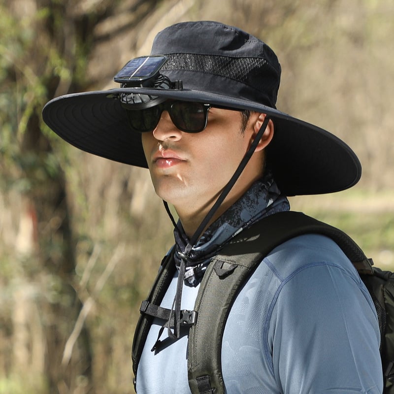 🎁Best father‘s Day Gifts❤2025 New Ultralight Solar Fan Sun Hat 🌞– Lighter Than a Baseball!⚾(Only 11oz)