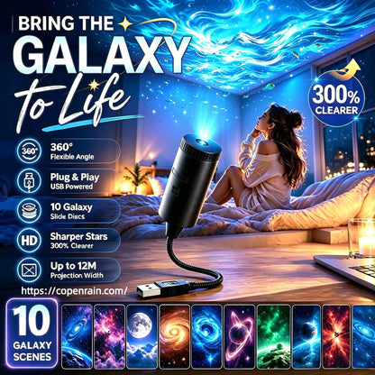 Plug-and-Play HD Galaxy & Ocean Projector Night Light🥳50,000+ Happy Users