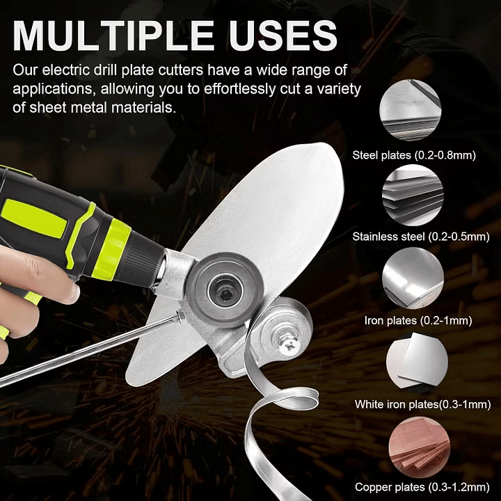 Dailyard™ Sheet Metal Cutter Drill Attachment 🛠️