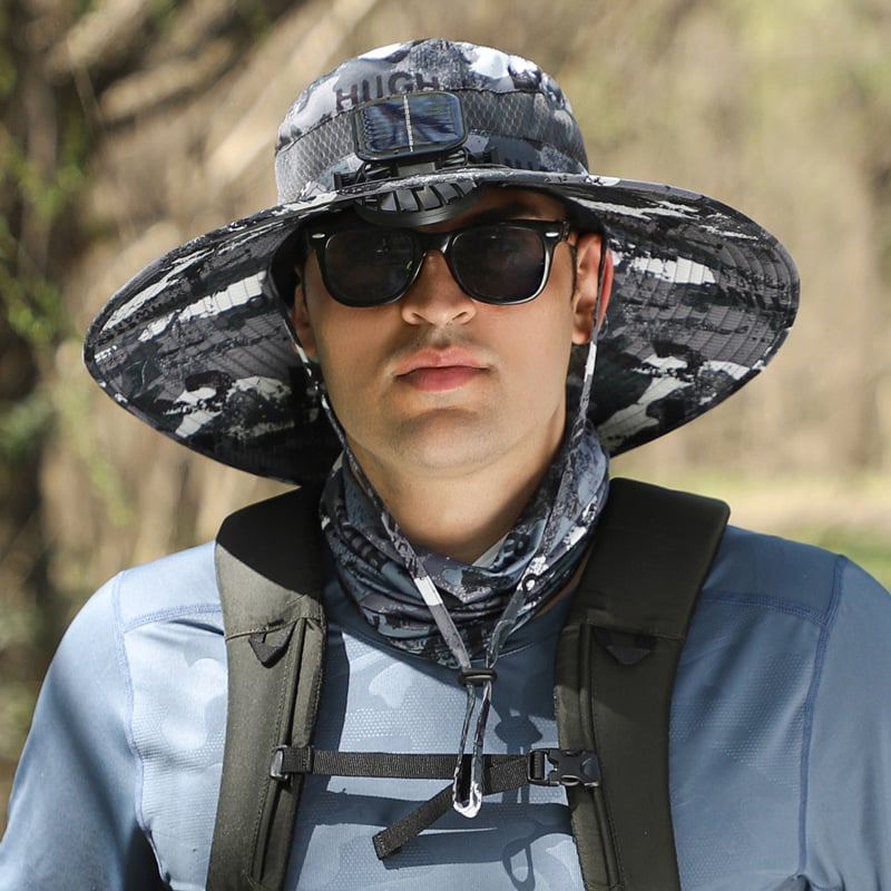 🎁Best father‘s Day Gifts❤2025 New Ultralight Solar Fan Sun Hat 🌞– Lighter Than a Baseball!⚾(Only 11oz)