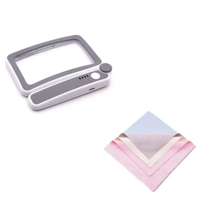 Folding Handheld Magnifying Glass with Light for Reading