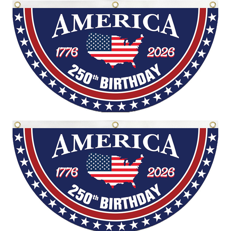 🔥Honor Your American Pride🎉Handcrafted by Veterans - 250th Anniversary USA Fan Flag🎖️
