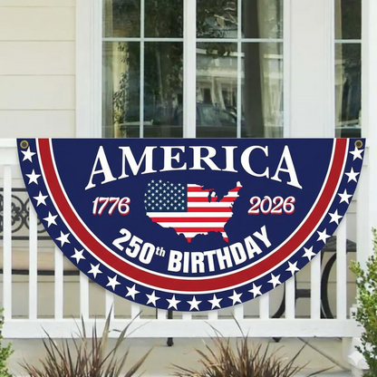 🔥Honor Your American Pride🎉Handcrafted by Veterans - 250th Anniversary USA Fan Flag🎖️